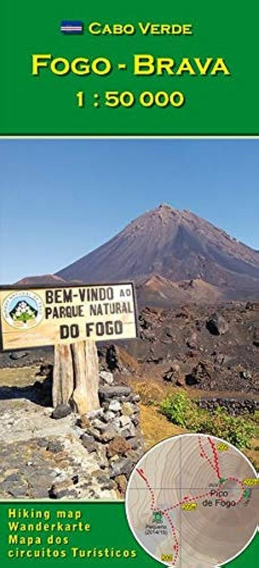 Fogo, Brava 1:50000 Hiking Map