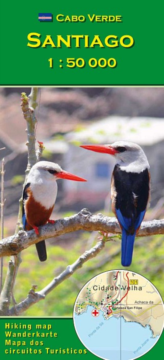 Santiago, Cabo Verde 1:50000 Hiking Map