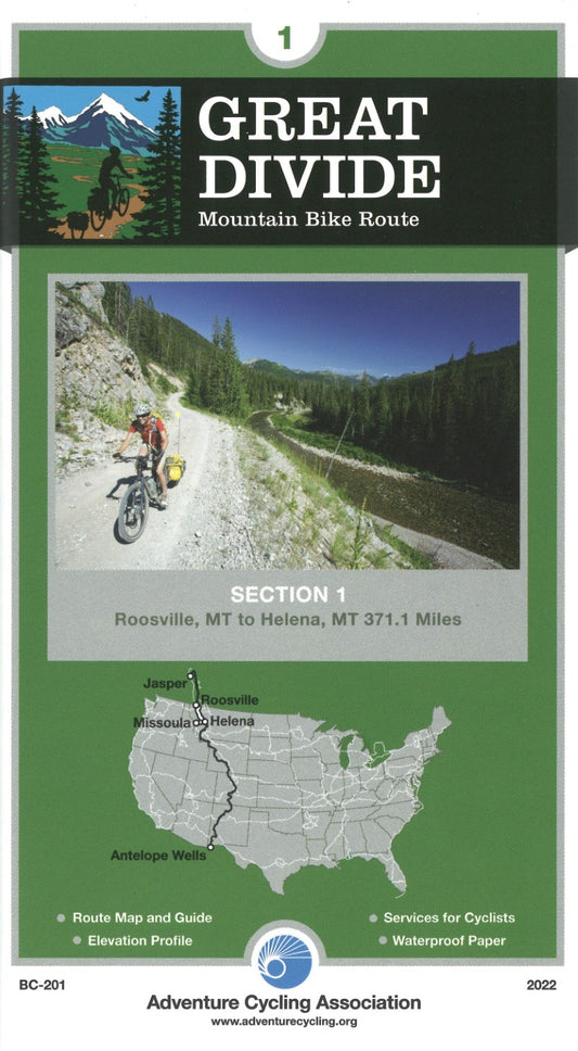 Great Divide Mountain Bike Route #1 Roosville, MT - Helena, MT