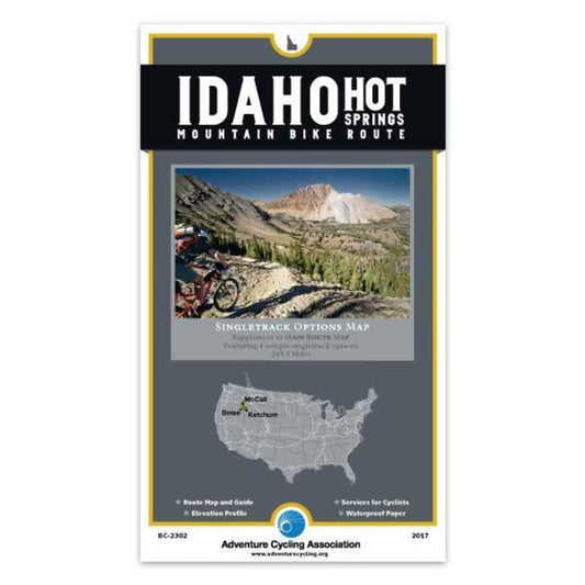 Idaho Hot Springs Mountain Bike Route Map