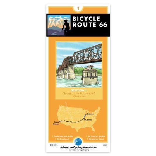 Route 66 Cycling Map #1