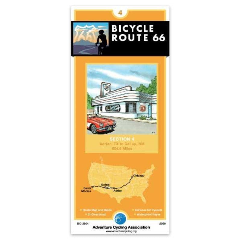 Route 66 Cycling Map #4