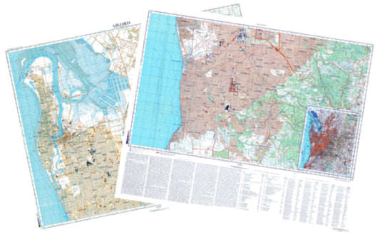 Adelaide (Australia) 2-Sheet Set - Soviet Military City Plans