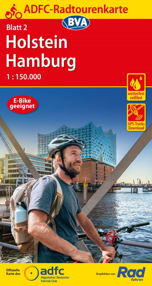 Holstein / Hamburg cycling map