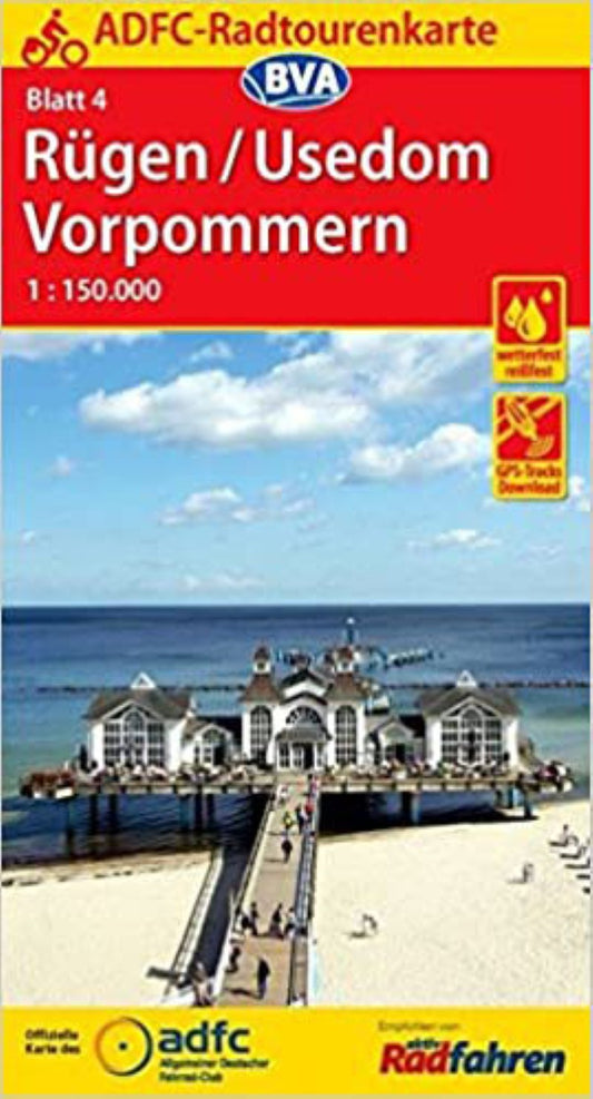 Rügen / Vorpommern Germany Cycling Map sheet 4