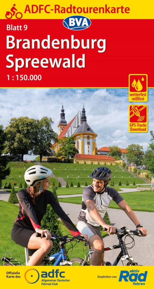 Brandenburg / Spreewald Germany Cycling Map sheet 9