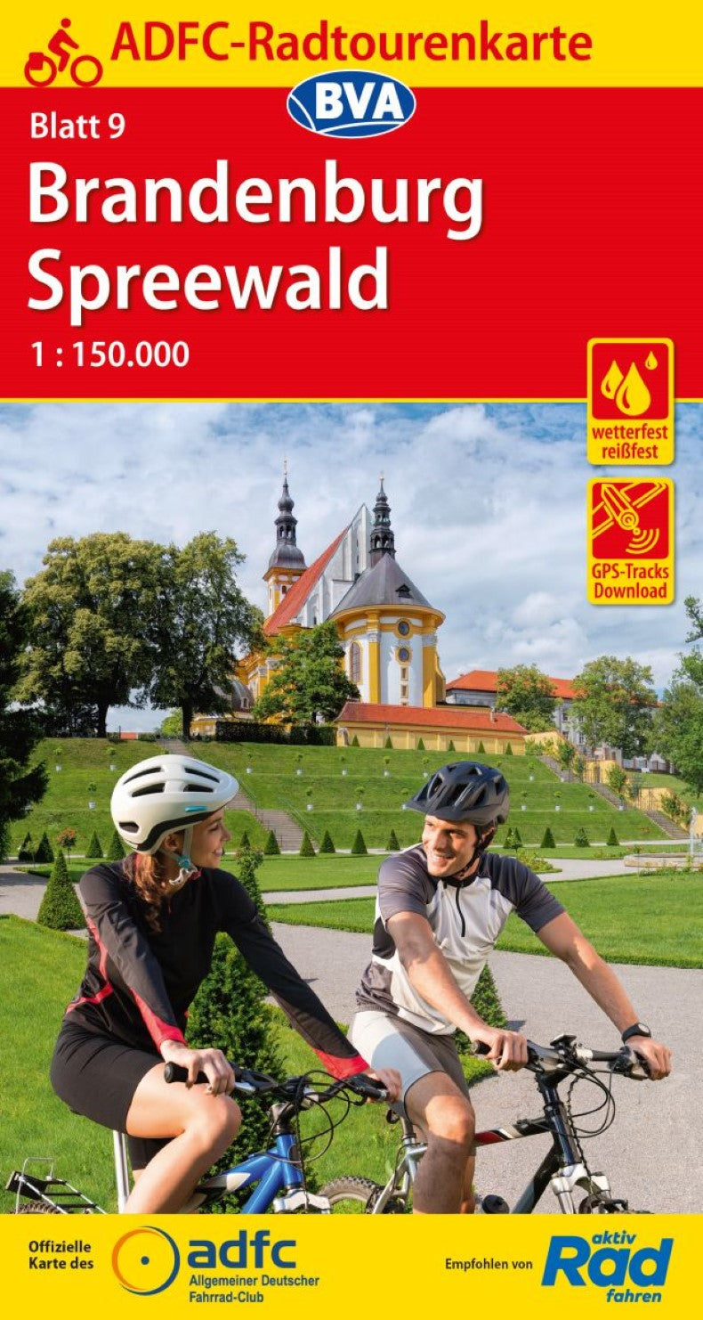 Brandenburg / Spreewald Germany Cycling Map sheet 9