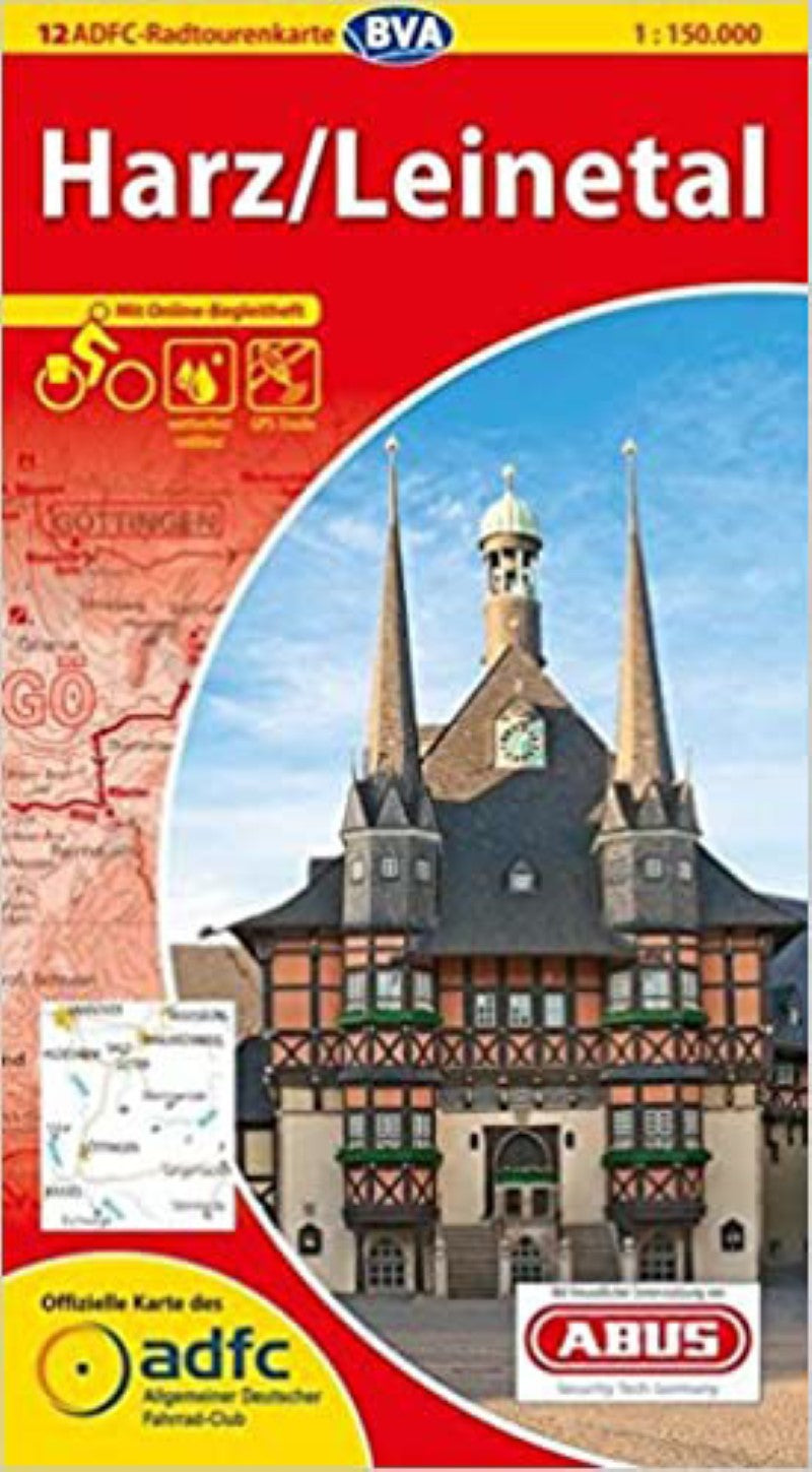 Harz / Leinetal Germany Cycling Map sheet 12