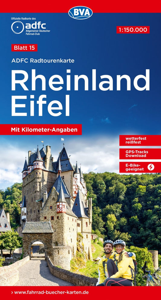 Rheinland/Eifel - Germany Bicycle Touring Route Map Sheet 15