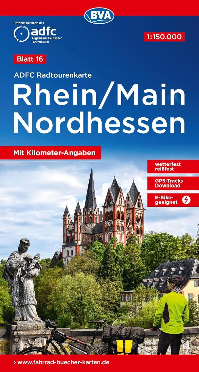 Rhein/Main Nordhessen - Germany Cycling Map Sheet 16