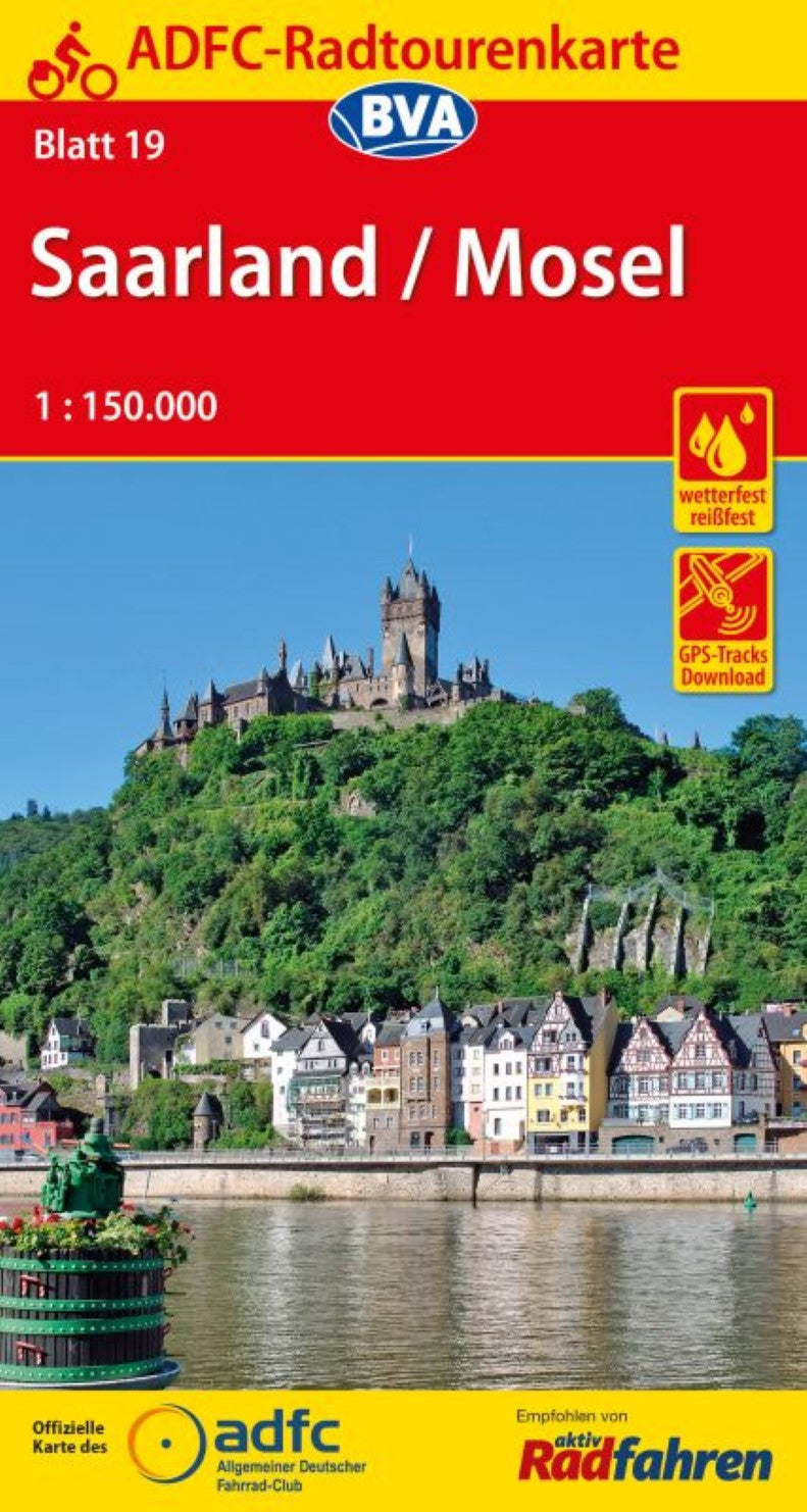 Mosel / Saarland Germany Cycling Map sheet 19