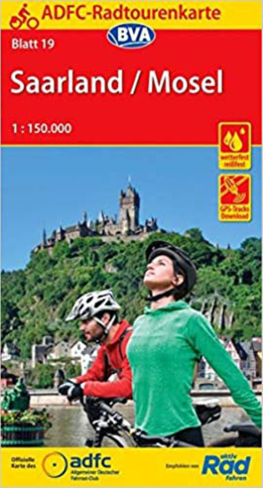 Mosel / Saarland Germany Cycling Map sheet 19