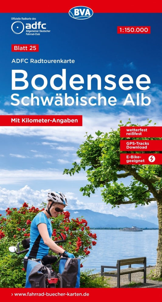 Bodensee / Schwäbische Alb cycling map