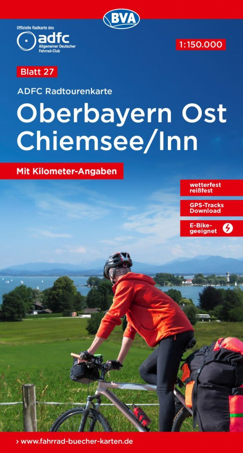 Chiemsee / Inn Salzkammergut Germany Cycling Map sheet 27