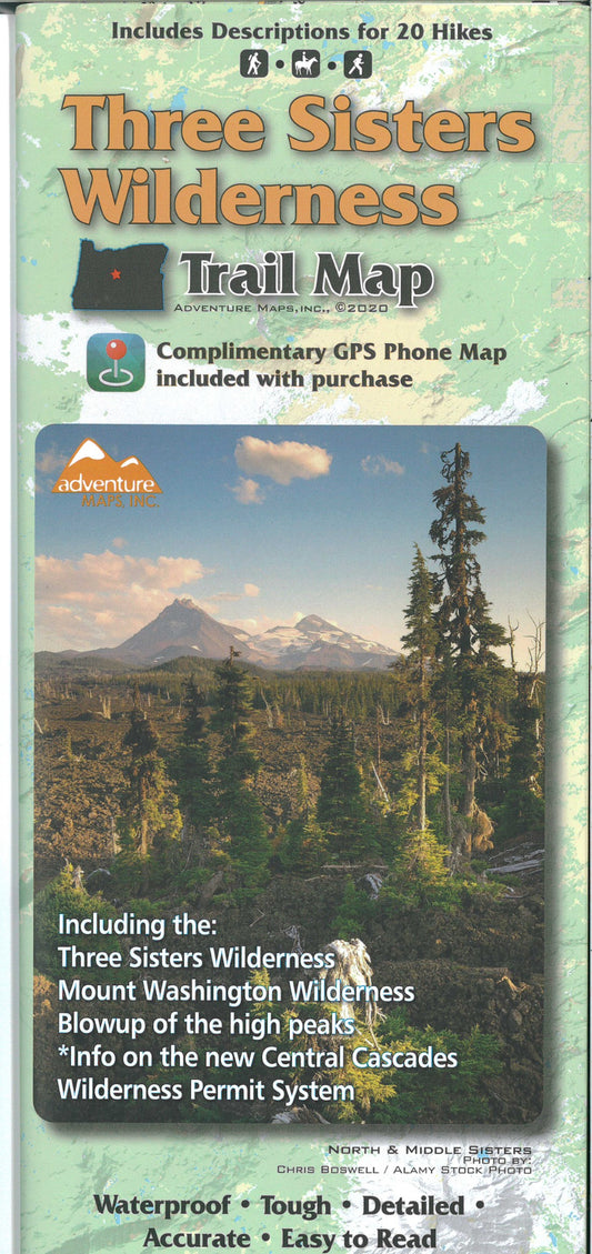 Three Sisters Wilderness Trail Map