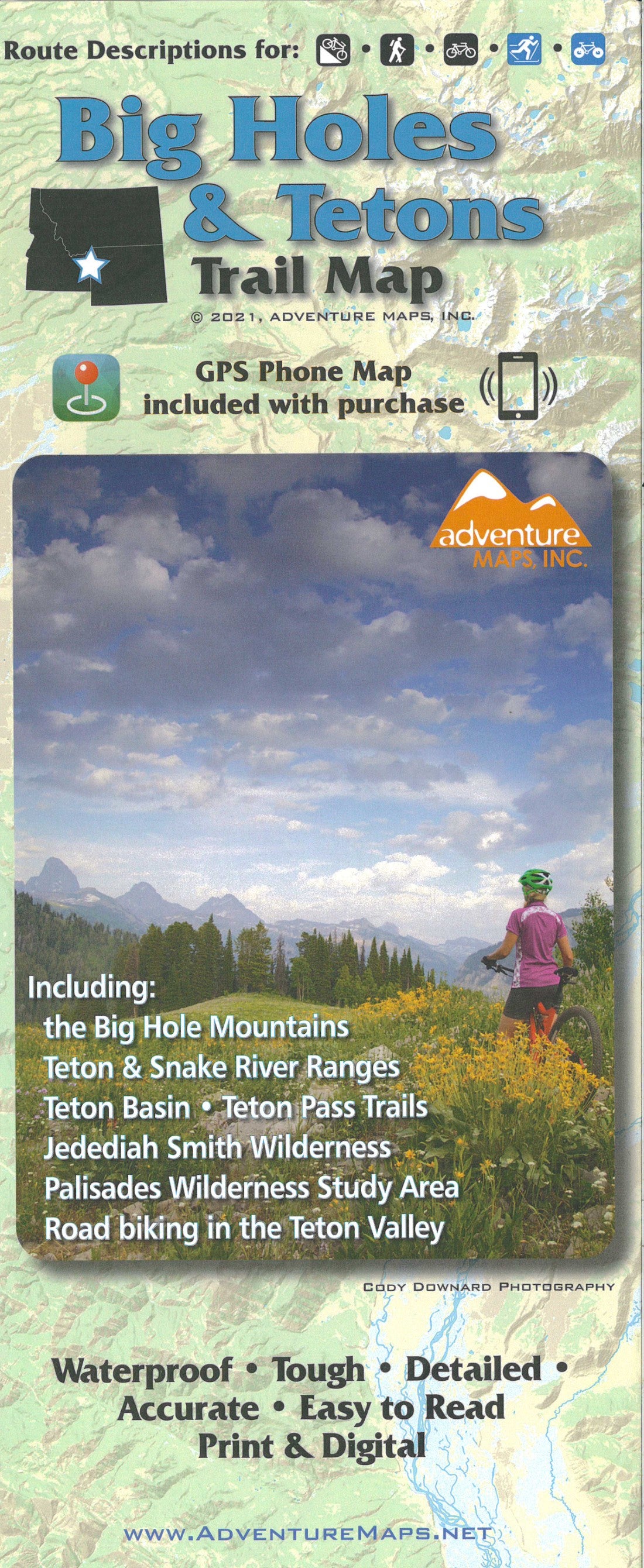 Big Holes & Tetons Trail Map