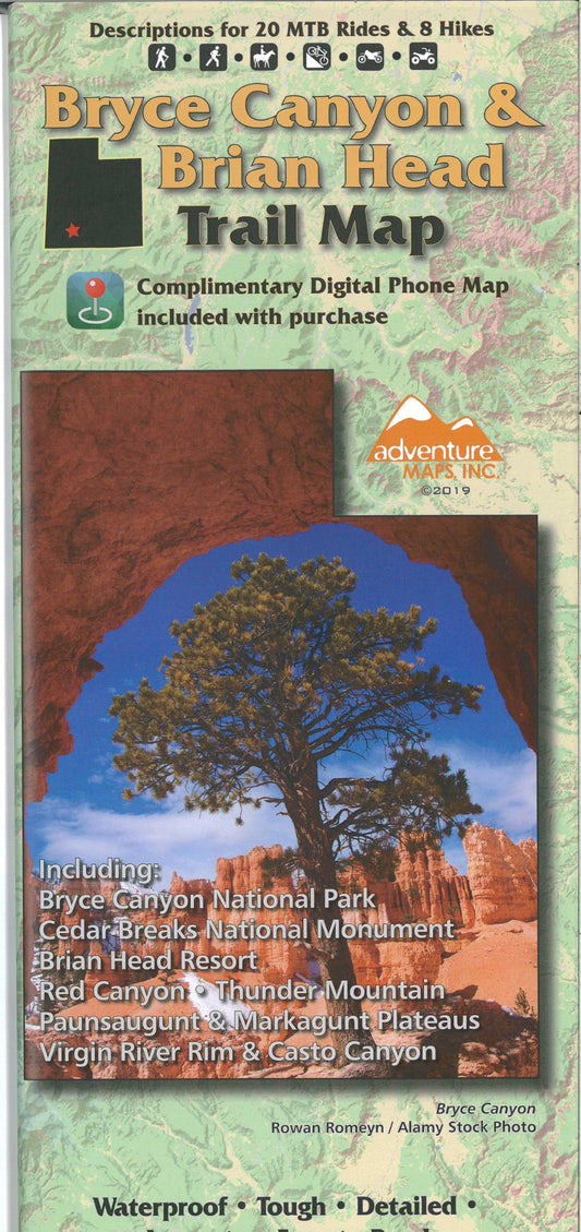 Bryce Canyon & Brian Head trail map