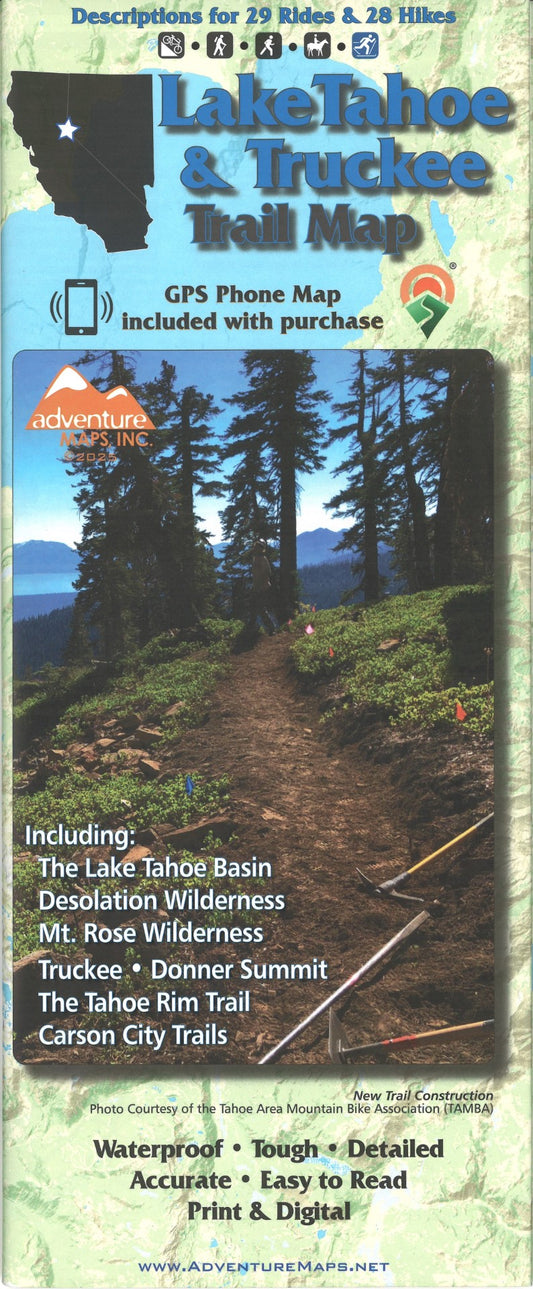 Lake Tahoe & Truckee Trail Map