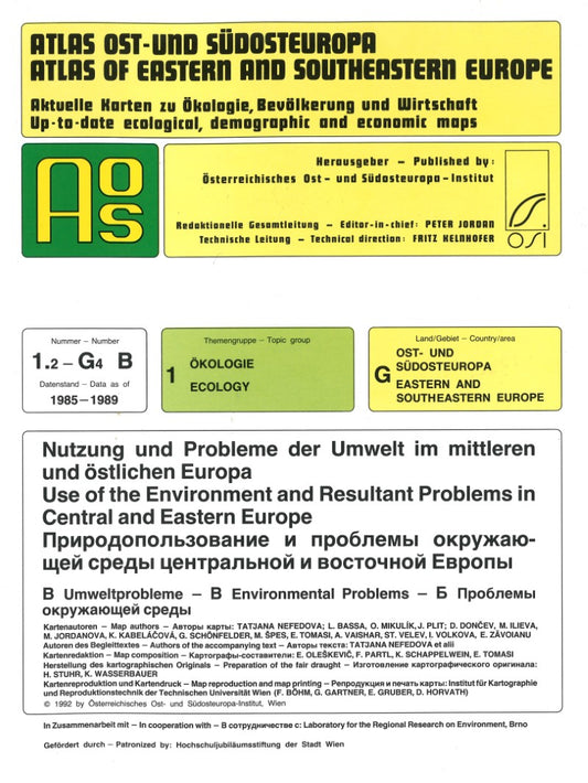 Atlas of Eastern and Southeastern Europe: 1.2-G4 Ecology of Eastern and Southeastern Europe