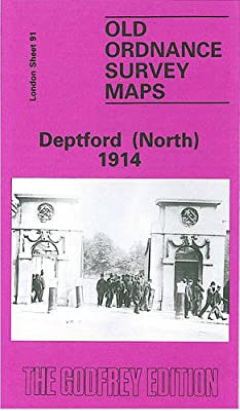 Deptford (North) 1914 - Old Ordnance Survey Map (London Sheet 91)