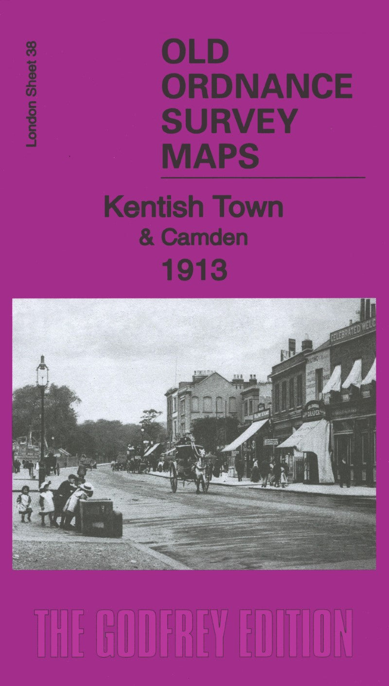 Kentish Town & Camden 1913 - Old Ordnance Survey Map (London Sheet 38)