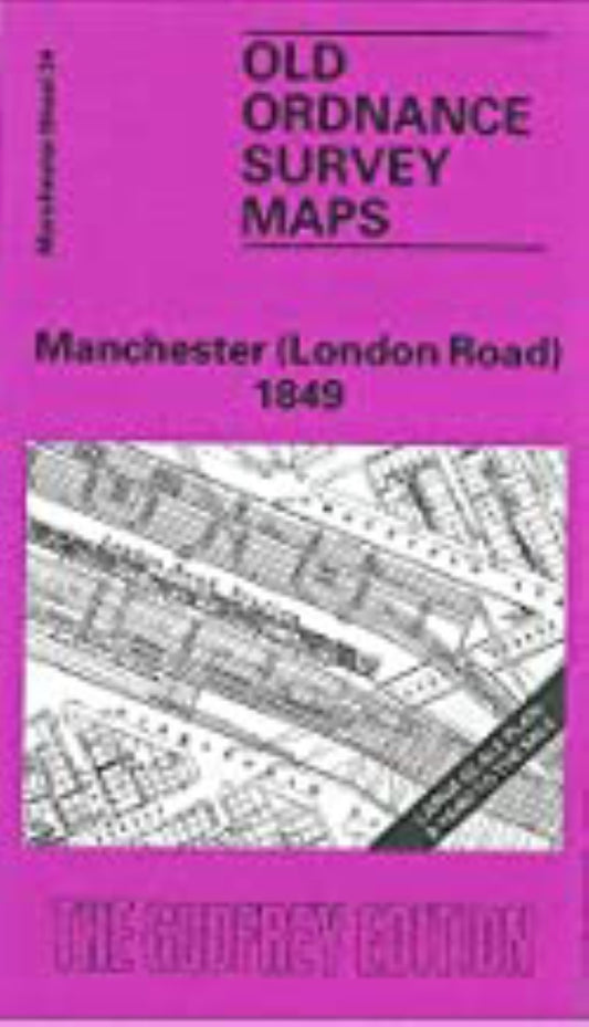 Manchester (London Road) 1849 - Old Ordnance Survey Map (Manchester Sheet 34)