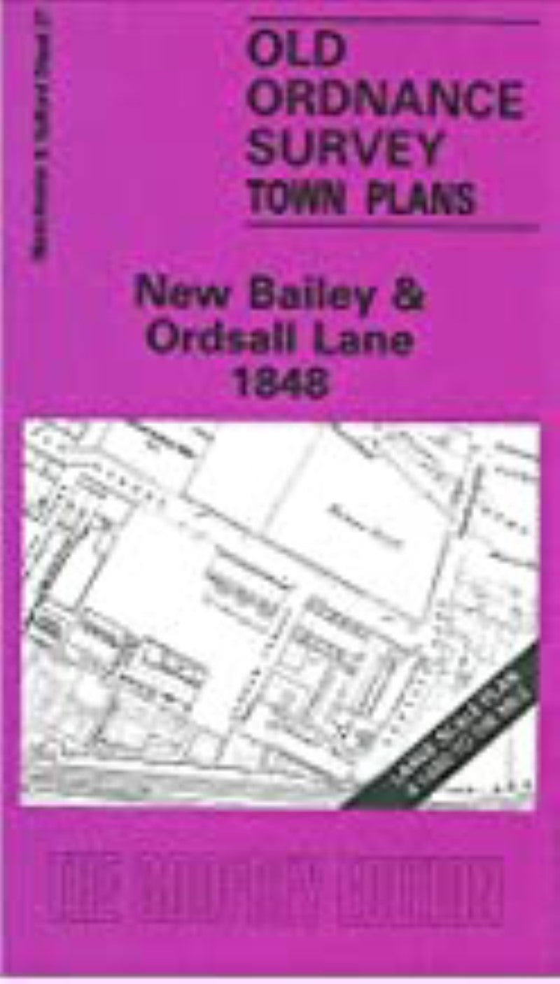 New Bailey & Ordsall Lane 1848 - Old Ordnance Survey Map (Manchester & Salford Sheet 27)