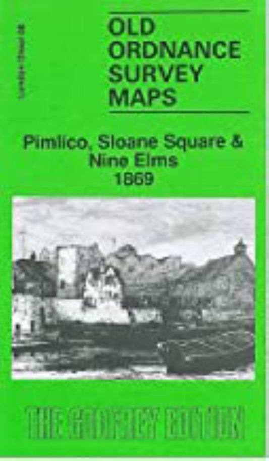 Pimlico, Sloane Square & Nine Elms 1869 - Old Ordnance Survey Map (London Sheet 88)