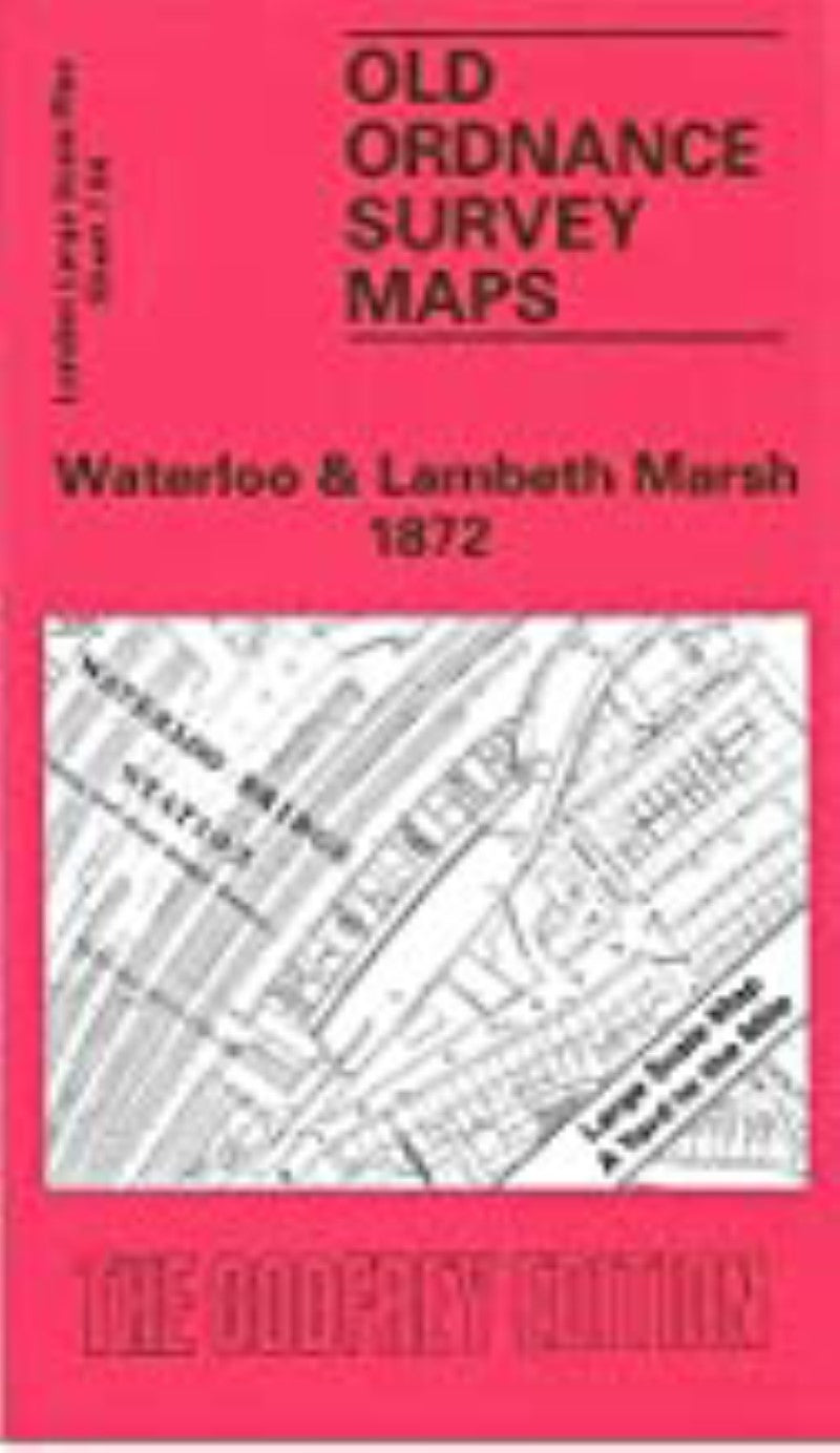 Waterloo & Lambeth Marsh 1872 - Old Ordnance Survey Map (London Large Scale Plan Sheet 7.84)