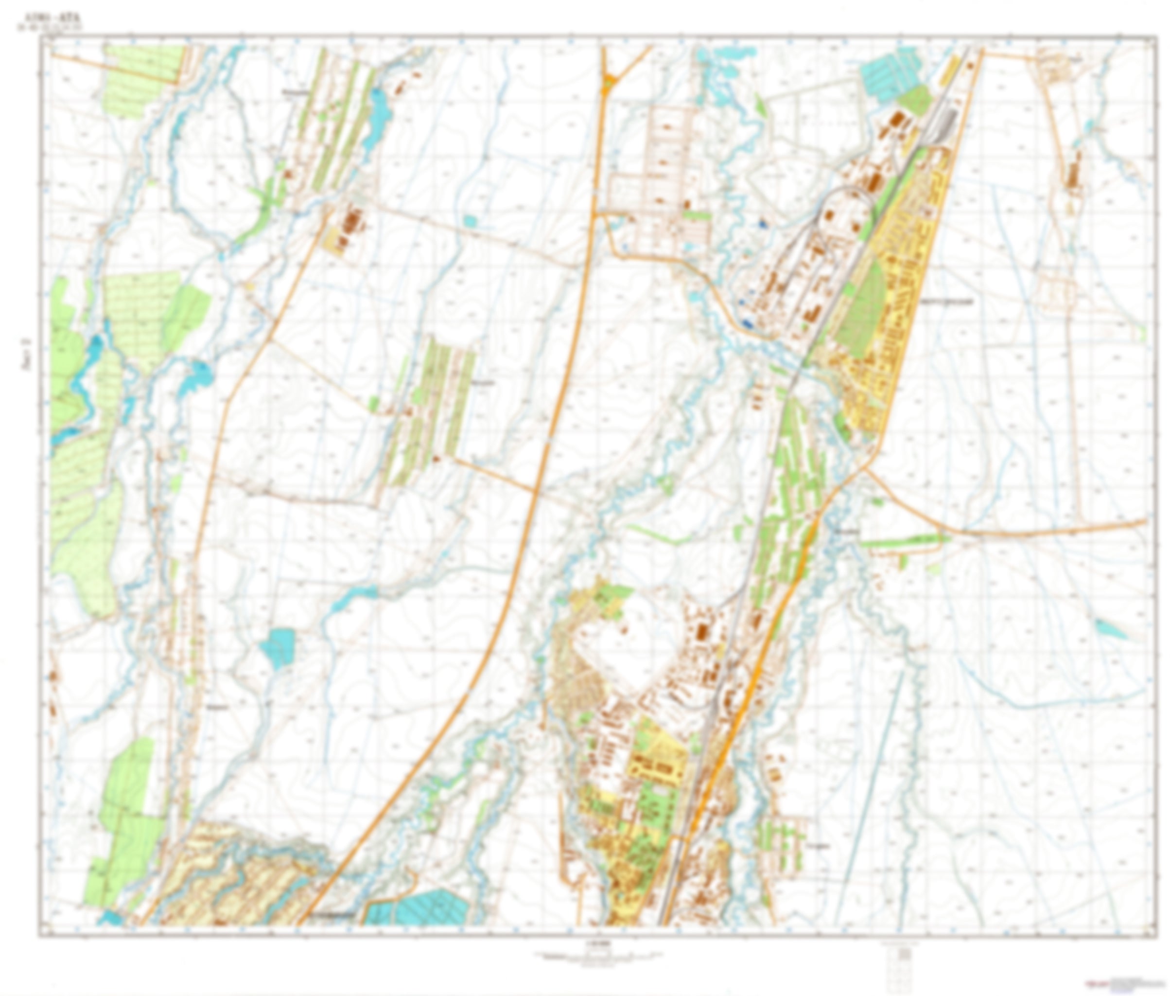 Alma-Ata 2 (Kazakhstan) - Soviet Military City Plans – Longitude Maps