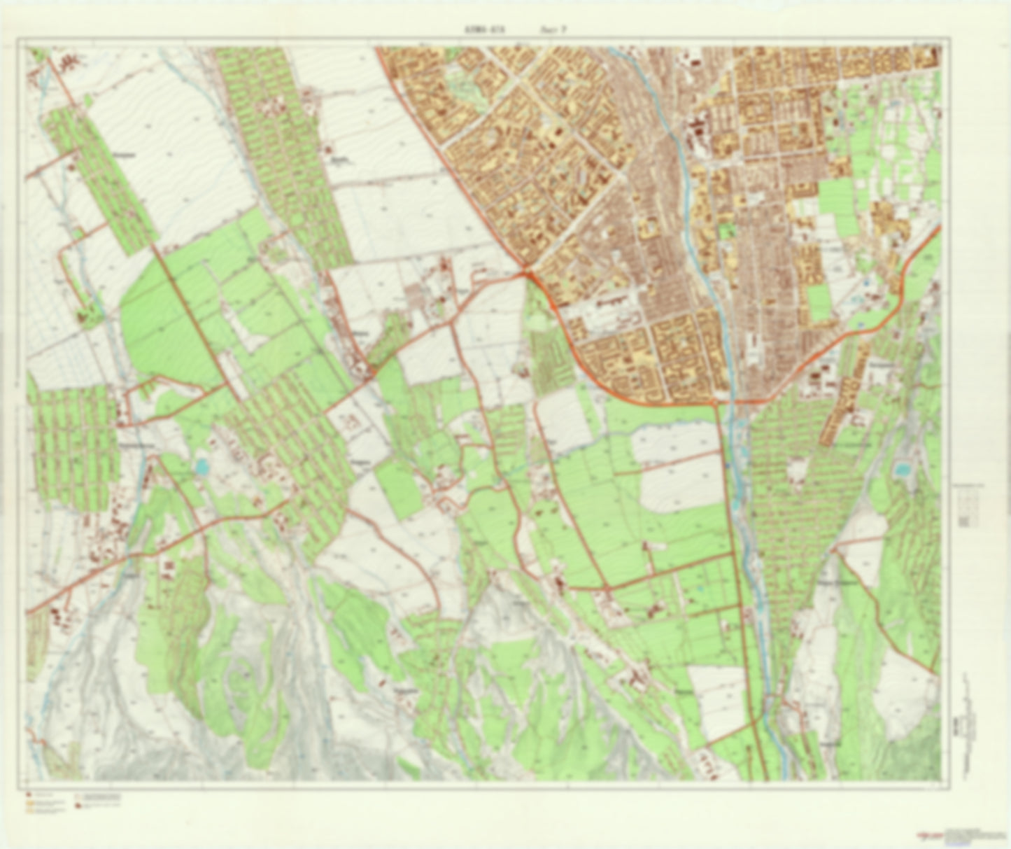 Alma-Ata / Almaty 7 (Kazakhstan) - Soviet Military City Plans