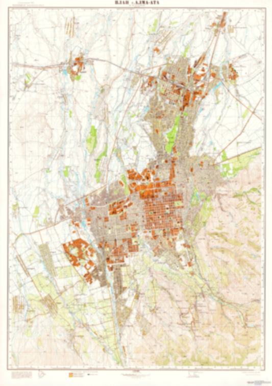 Alma-Ata 25K (Kazakhstan) - Soviet Military City Plans