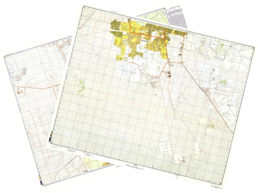 Al Hufuf (Saudi Arabia) 2-Sheet Set - Soviet Military City Plans