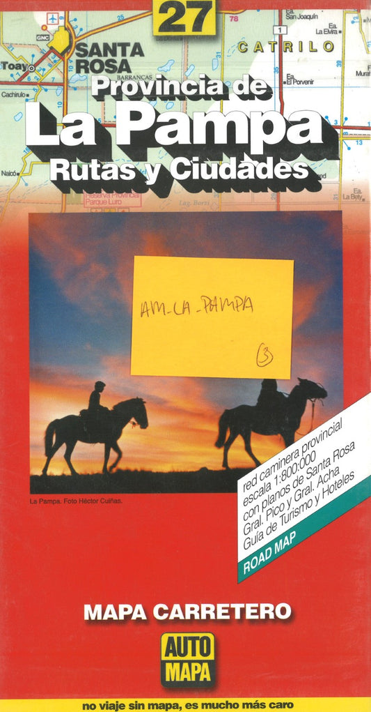 Provincia de La Pampa Mapa Carretero