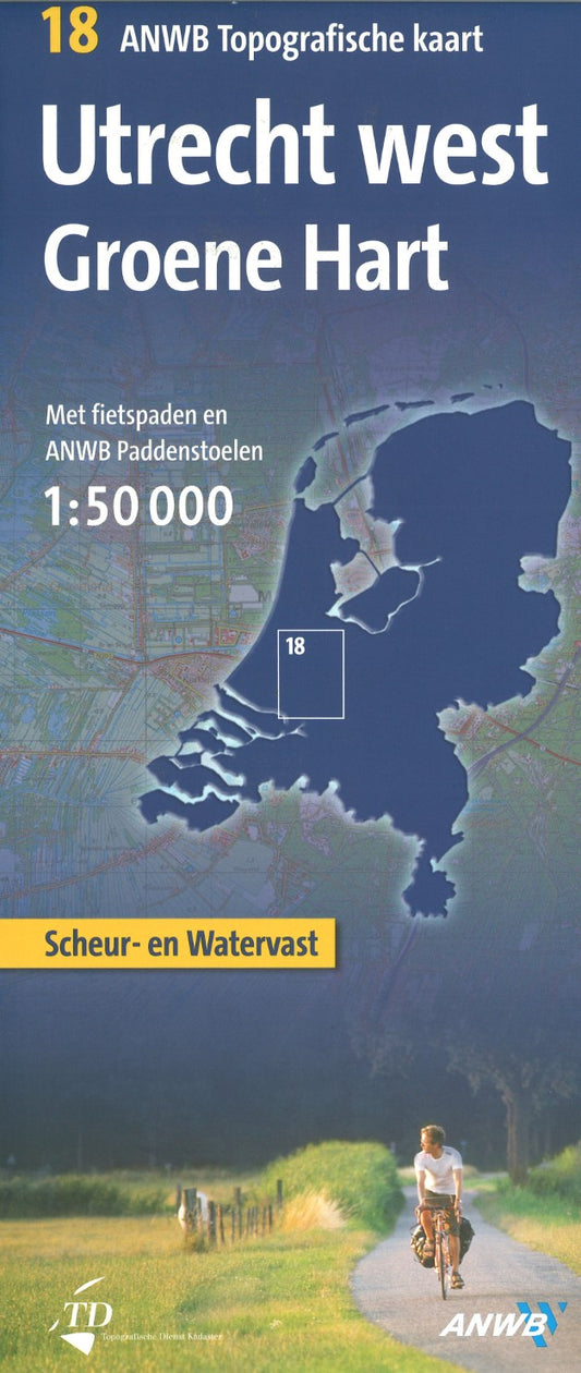 Utrecht west - Groene Hart - ANWB Topografische kaart 18