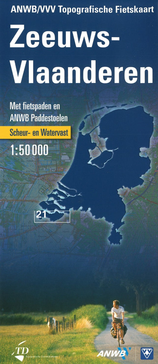 Zeeuws-Vlaanderen - ANWB/VVV Topografische kaart 21