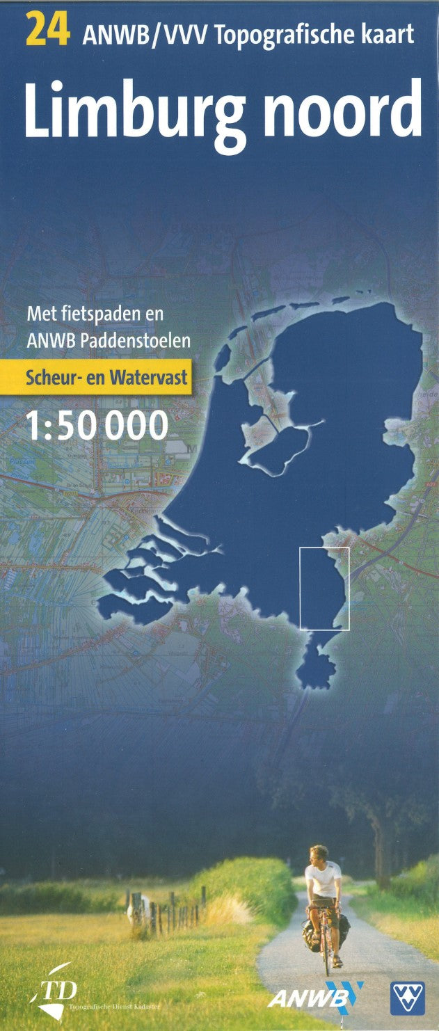 Limburg noord - ANWB/VVV Topografische kaart 24