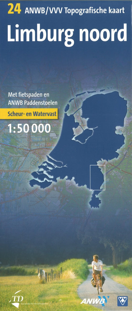 Limburg noord - ANWB/VVV Topografische kaart 24