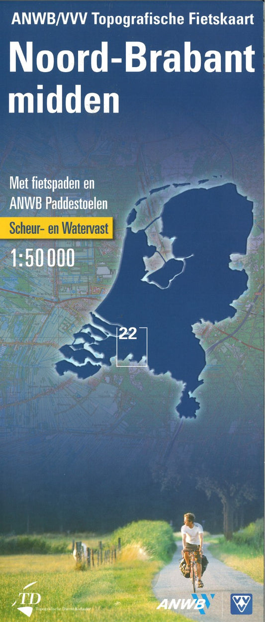 Noord-Brabant midden - ANWB/VVV Topografische kaart 22