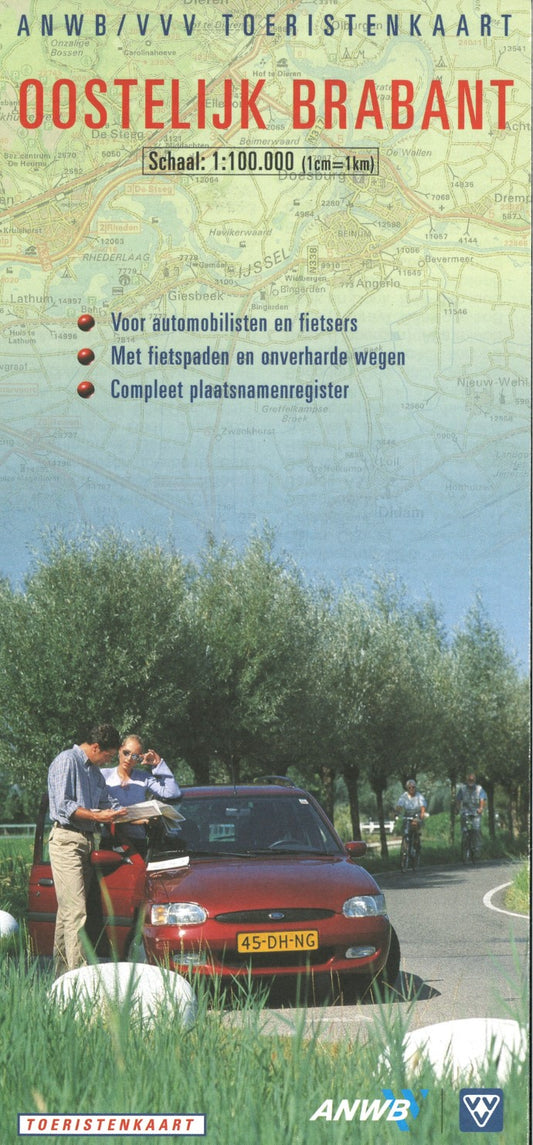 Oostelijk Brabant - ANWB/VVV Toeristenkaart