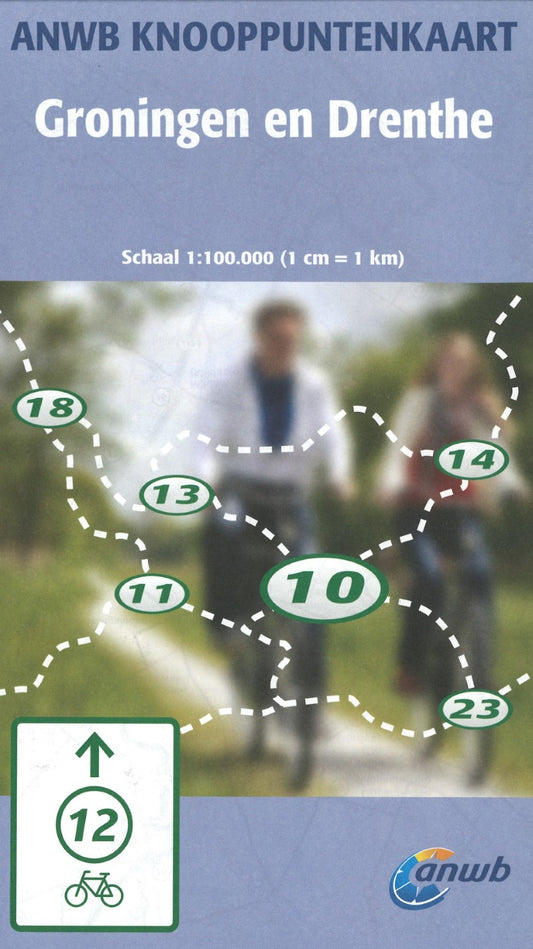 Groningen en Drenthe - ANWB Knooppuntenkaart 1