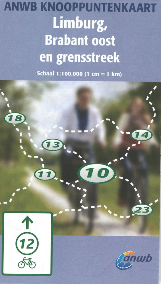 Limburg, Brabant oost en grensstreek - ANWB Knooppuntenkaart 8
