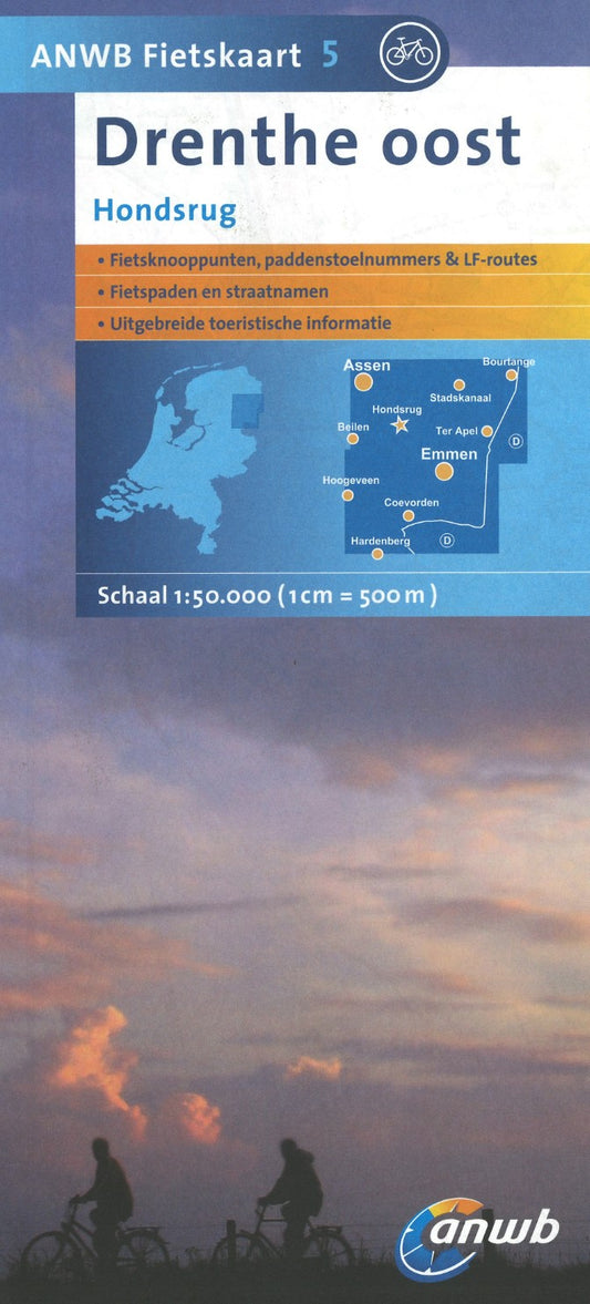 Drenthe oost Hondsrug - ANWB Fietskaart 5