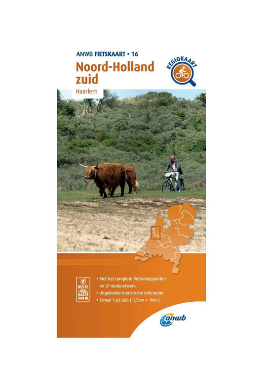 Noord-Holland Zuid : Netherlands cycling map #16