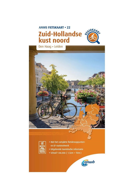 Coast Zuid-Holland North cycling map