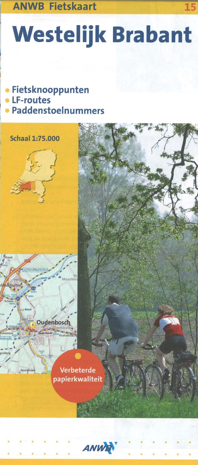 Westelijk Brabant - ANWB Fietskaart 15