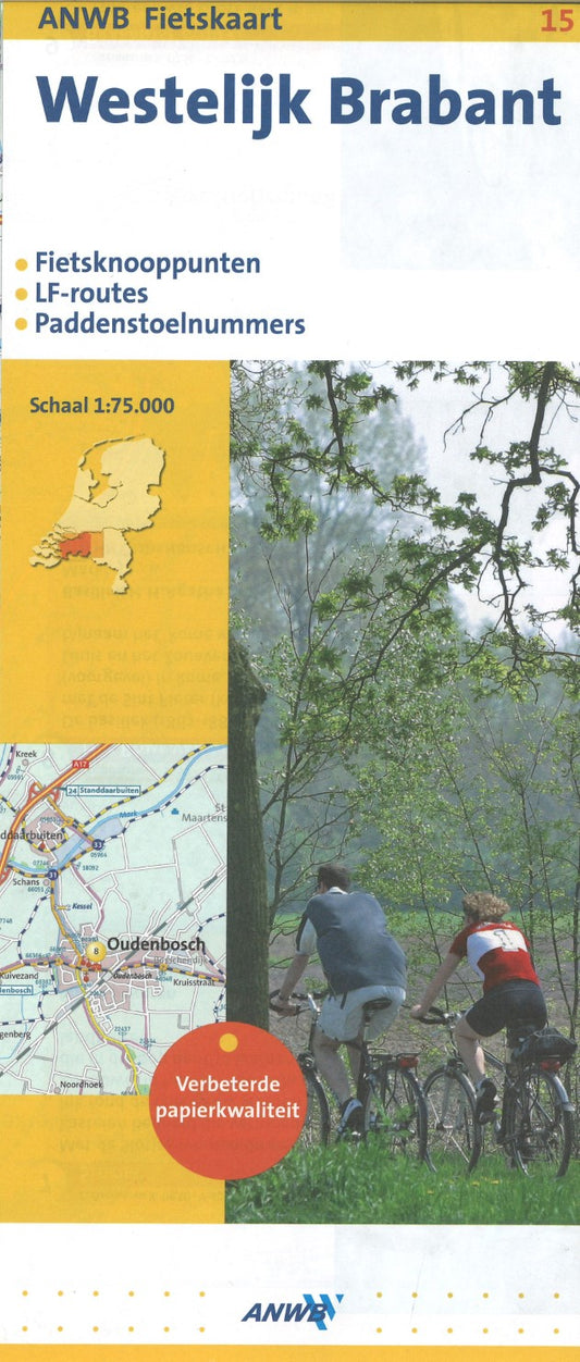 Westelijk Brabant - ANWB Fietskaart 15