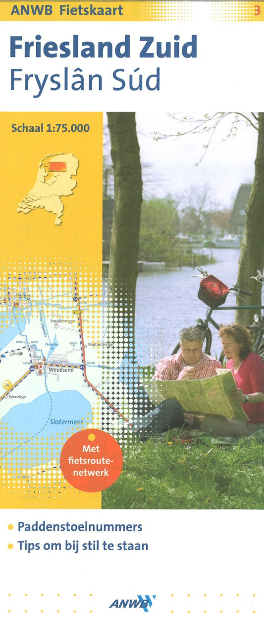 Friesland Zuid - ANWB Fietskaart 3