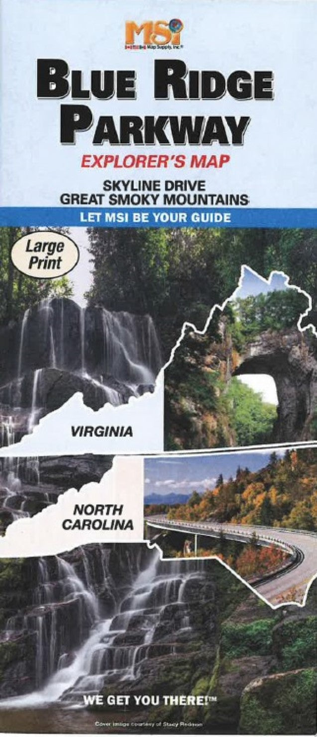 Blue Ridge Parkway Explorer's Map : Water -and Tear-Resistant