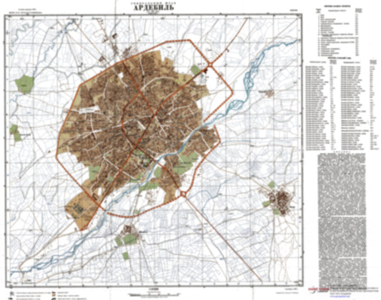 Ardabil (Iran) - Soviet Military City Plans